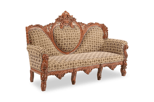 Solid Wood Czar Carved Sofa Set