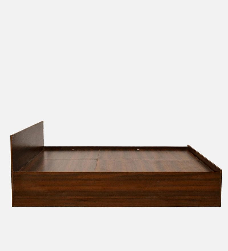 King Size Bed in Virola Wood Finish with Box Storage