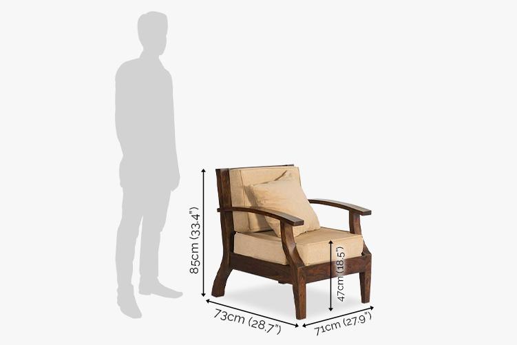 Solid Wood Mayor Sofa Set