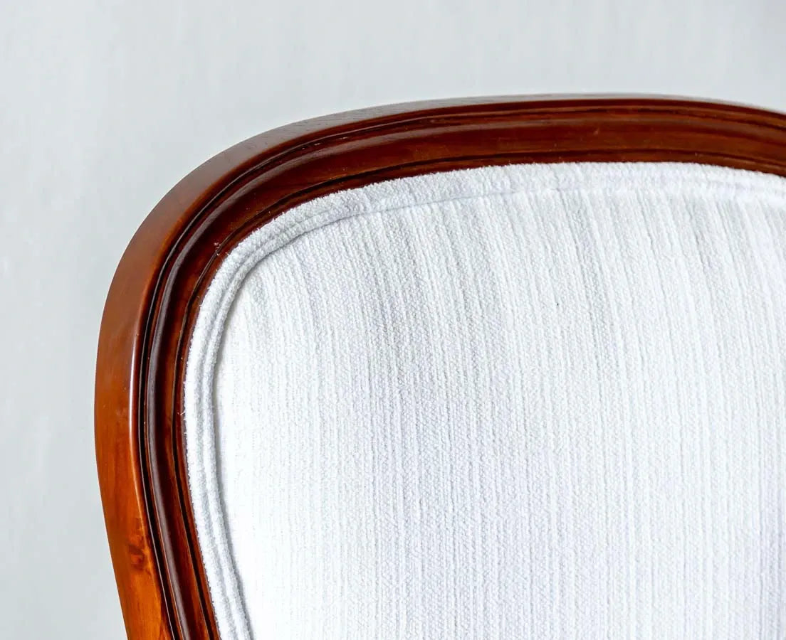 Luxury French Solid Teak Wood Dining Table Set -6 Seater