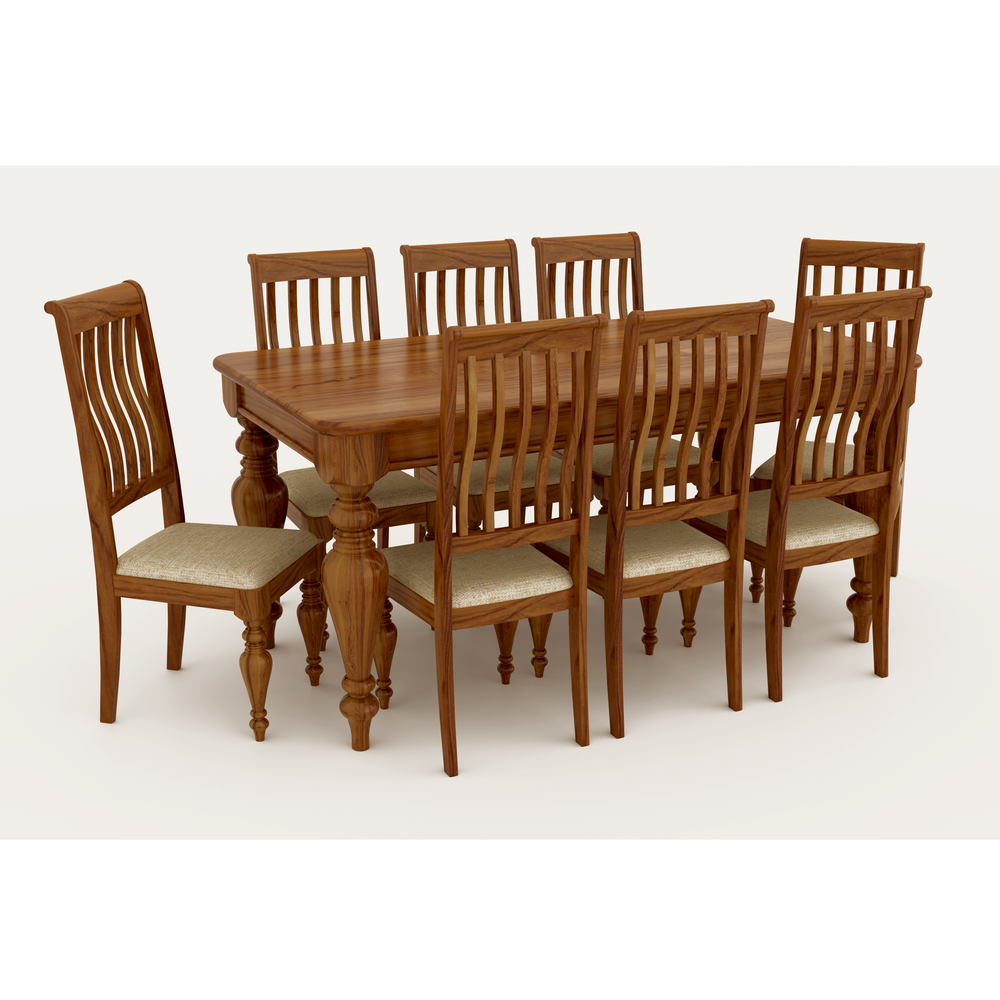 Royal Teak 8 Seater Dining Chair Set