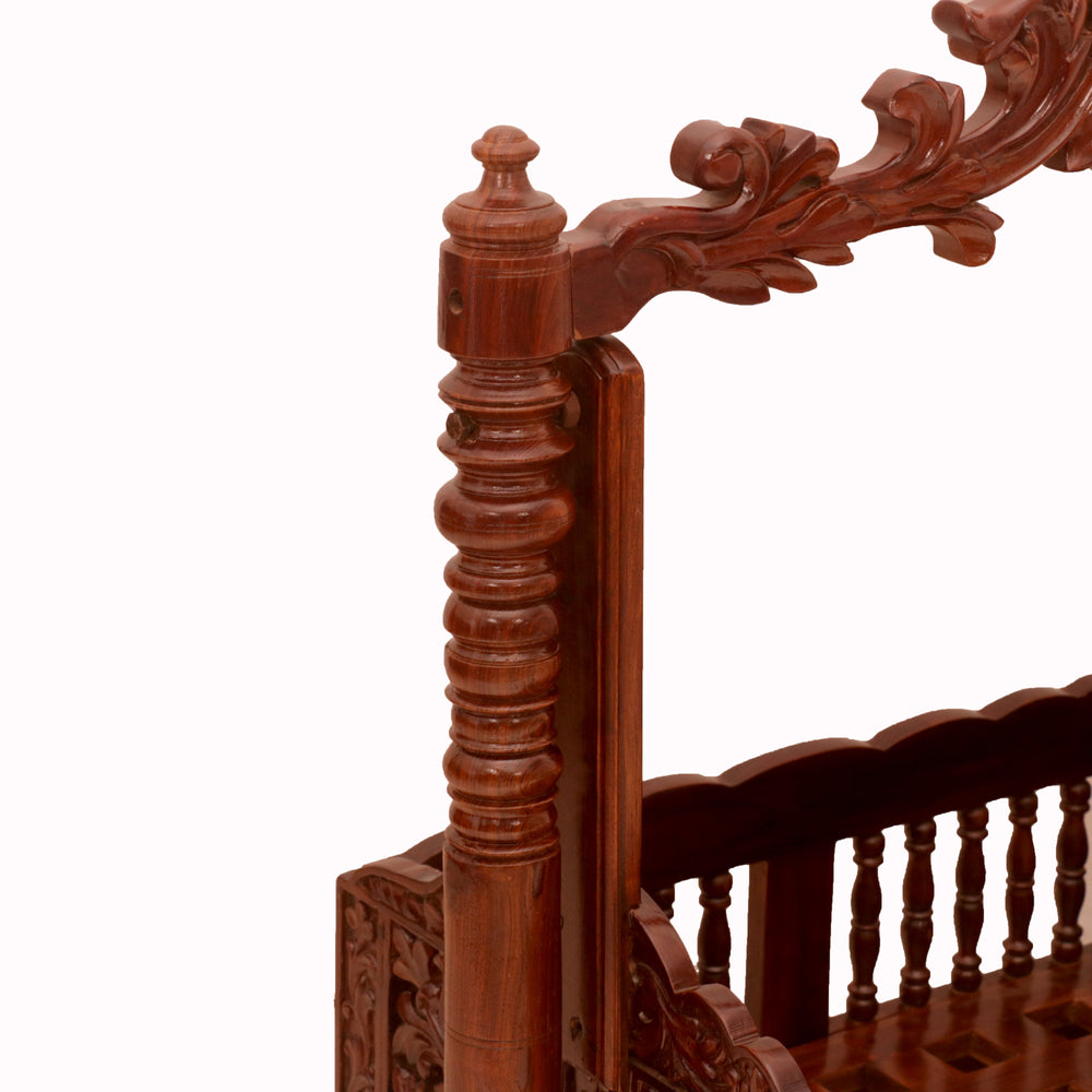 Royal Heritage Handcrafted Wooden Baby Cradle