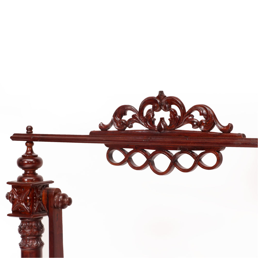 Vintage Heritage Carved Wooden Baby Cradle Swing